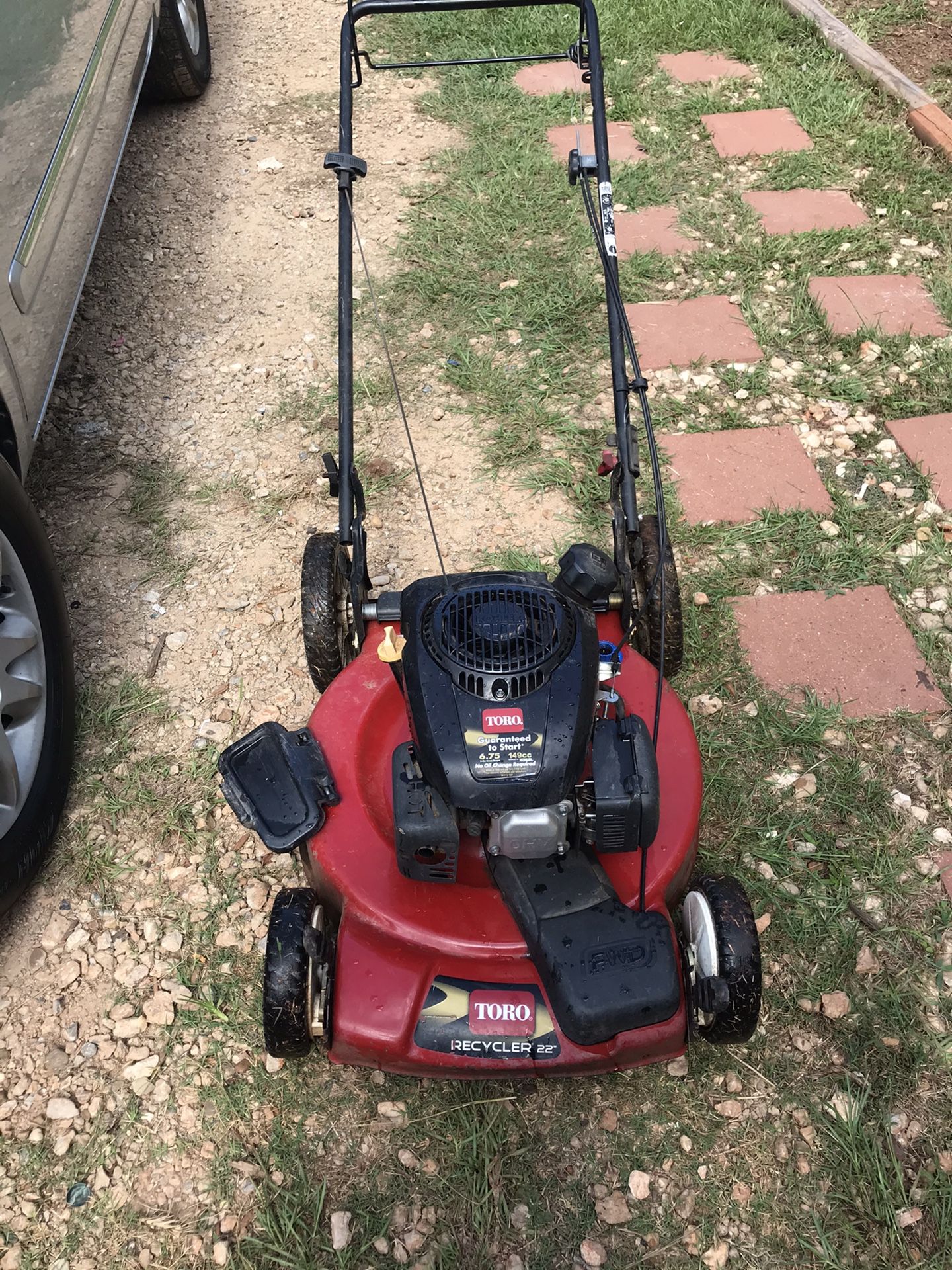 Lawnmower and weed Eater