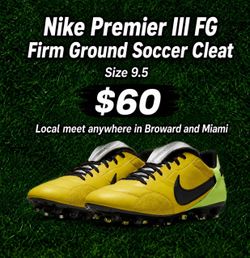 Nike Premier III FG Firm Ground Soccer Cleats/ Botines / Guayos
