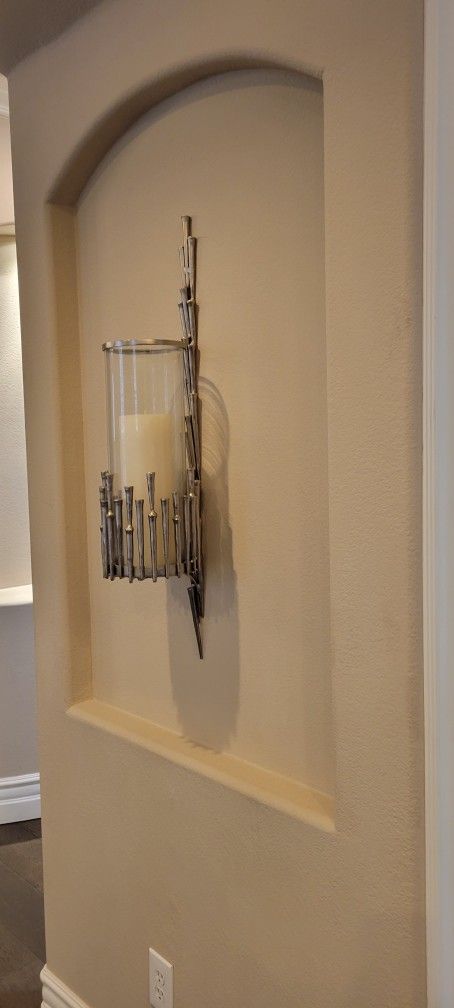 Pair Of 2 Candle Wall Decor Sconces