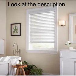 Home Decorators Collection White Cordless Faux Wood Blinds for Windows with 2 in. Slats