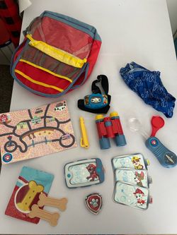 Paw patrol explorer backpack & sleeping bag