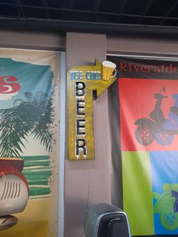 Hand Made Wooden Beer Sign