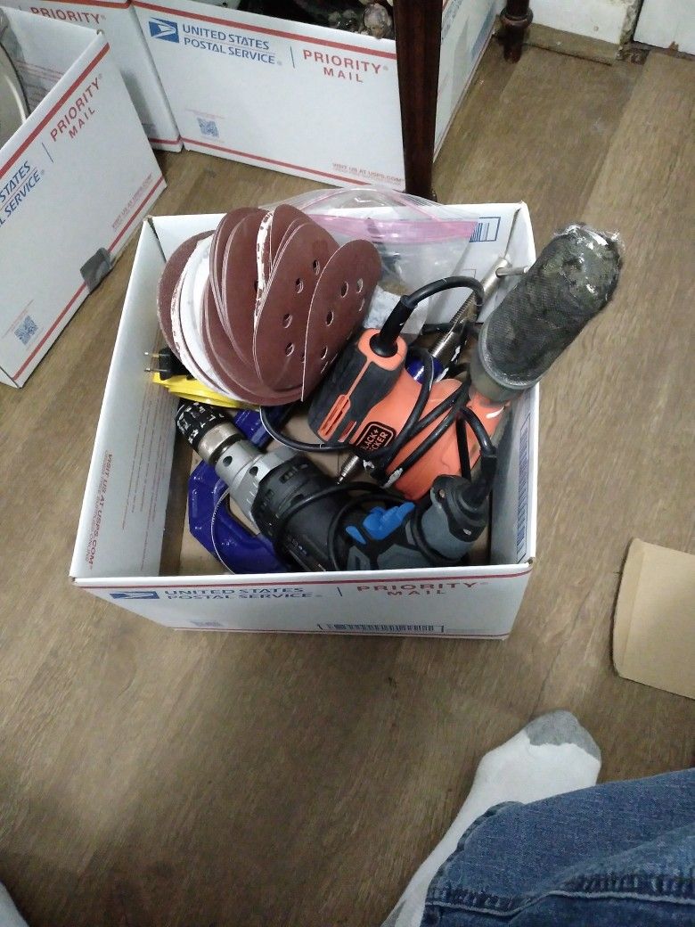 Garage Sale Box Of Power Tools #2