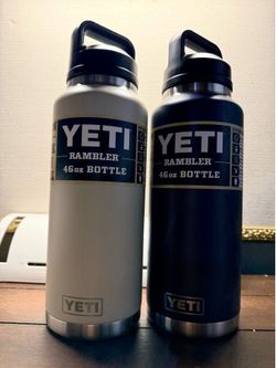 YETI bottles .  Custom made laser engraved