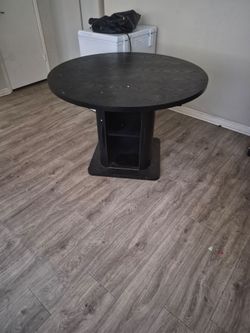 Table and bar stools