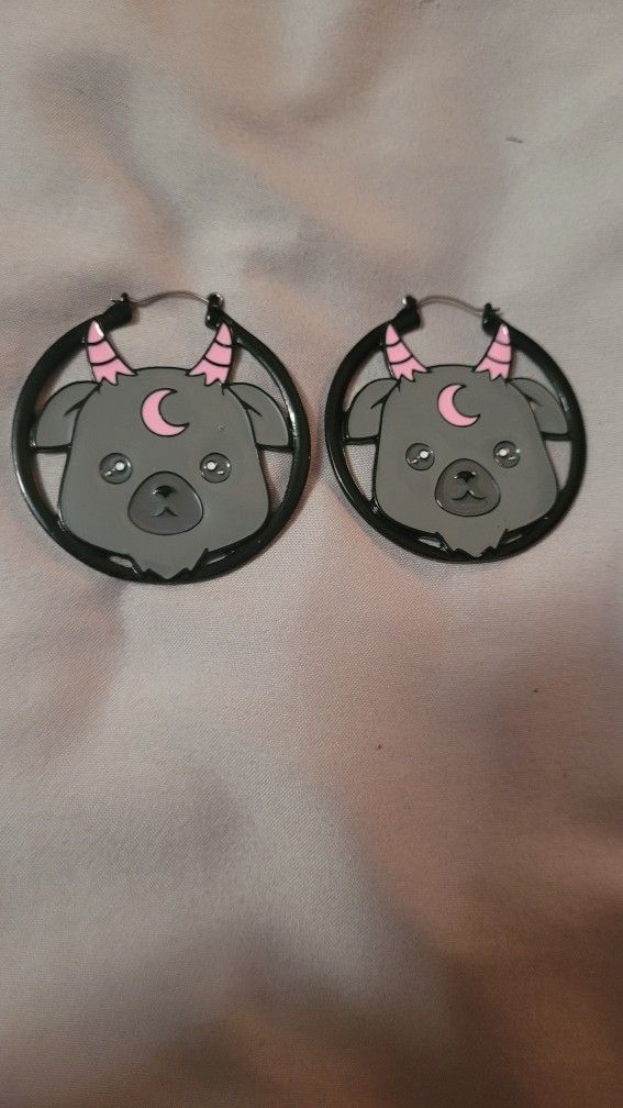Baby Demon Goat Earrings