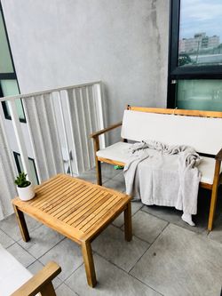 2 Piece Sofa Set with Cushions Outdoor Loveseat, 2 side chairs  & Coffee Table Set