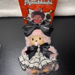 Monchhichi BUNDLE: monkey plush surprise box replica - pink + outfit