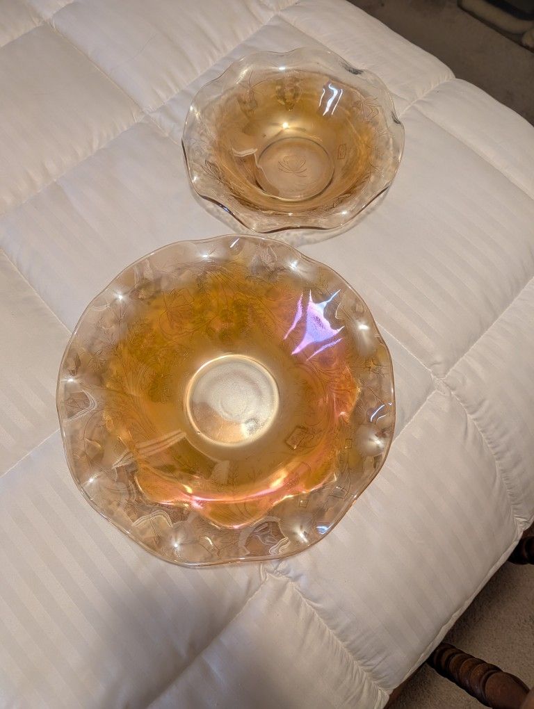 Depression Glass Matching Bowls