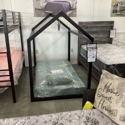 Flannibrook Twin House Bed Frame