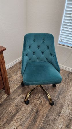 Tufted Swivel Performance Velvet Office Chair