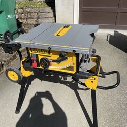 Dewalt 7491 Table Saw and Stand, MFTC Rolling Toolbox And Workbench, Crosscut Sled