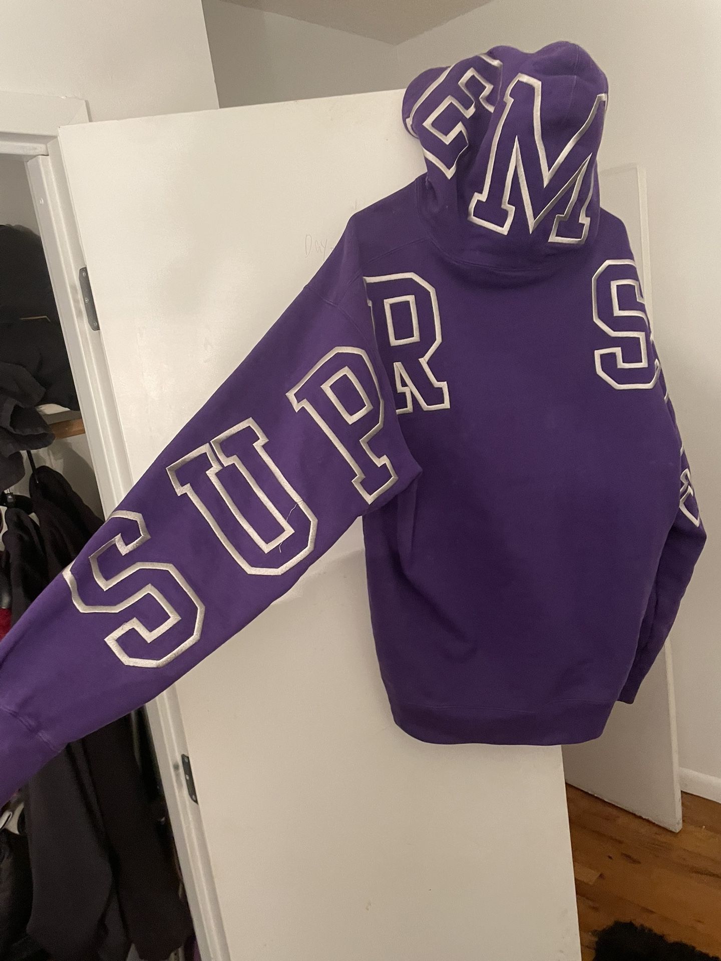 Supreme State Hoodie Purple