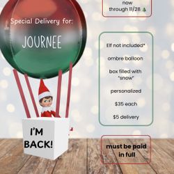 Elf On The Shelf Hot Air Balloon