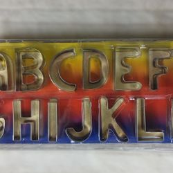 Alphabetical cookie cutters