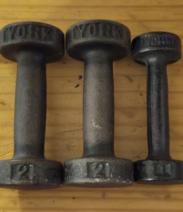 Vintage York Dumbbells