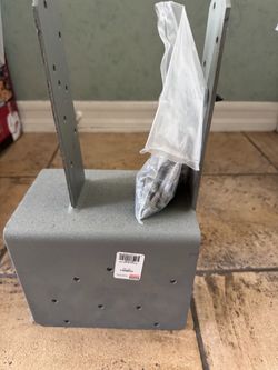 Steel Post Base Bracket with Hardware- Simpson Strong-Tie ECCQ66SDS2.5