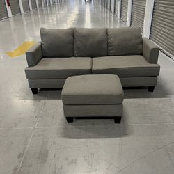 Nice Sofa and Ottoman - CAN DELIVER 