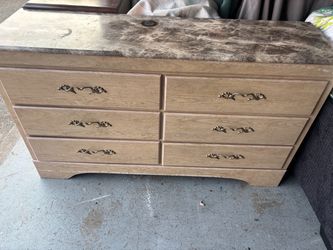 Dresser with mirror