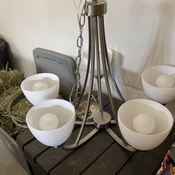 Chandelier With Glass Bulbs