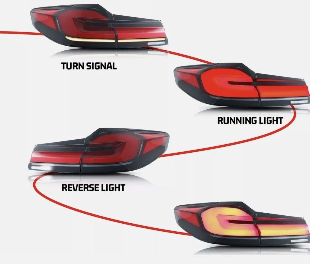BMW 540 taillights
