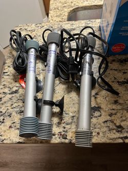 Assorted Aquarium tools and heaters