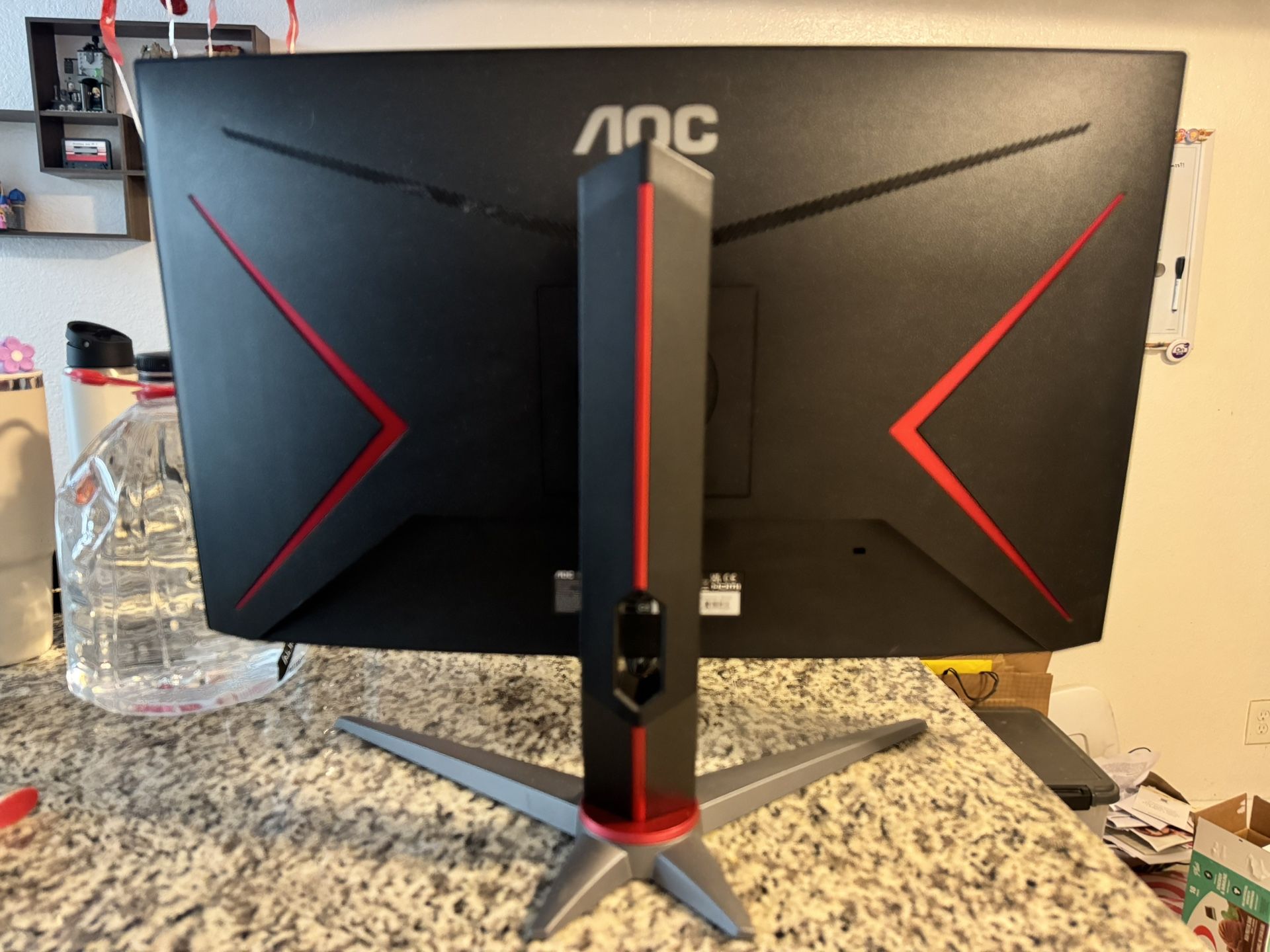 AOC - G2 Series C27G2 27" LED Curved FHD FreeSync Premium Monitor (DisplayPort, HDMI, VGA)black/red