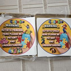 8 Inch AUTISTIC CHILD Sticker (READ DESCRIPTION First)