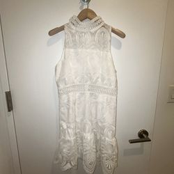  Lace mini dress white- small
