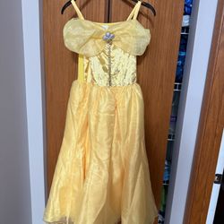 Disney Store Beauty & the Beast Belle Yellow Ball Gown Dress – Size 9/10