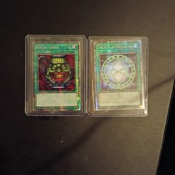 Yugioh! 2 Card Set. Pot Of Greed&The Seal Of Orichalcos Both STARLIGHT RARES! 