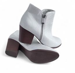 Style & Co. Womens Masrinaa Faux Leather Almond Toe Ankle Boots 10