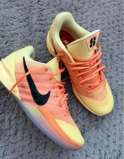 Nike Basketball Sneakers Peach Orange Colorway