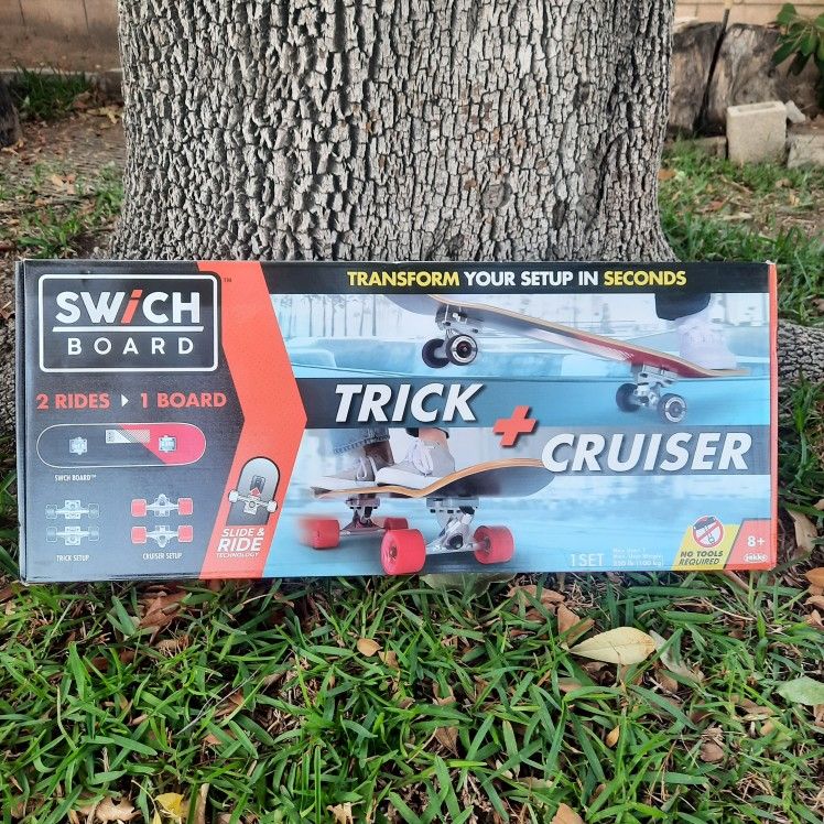 Skateboard SwichBoard 2-in-1 Trick and Cruiiser Deck