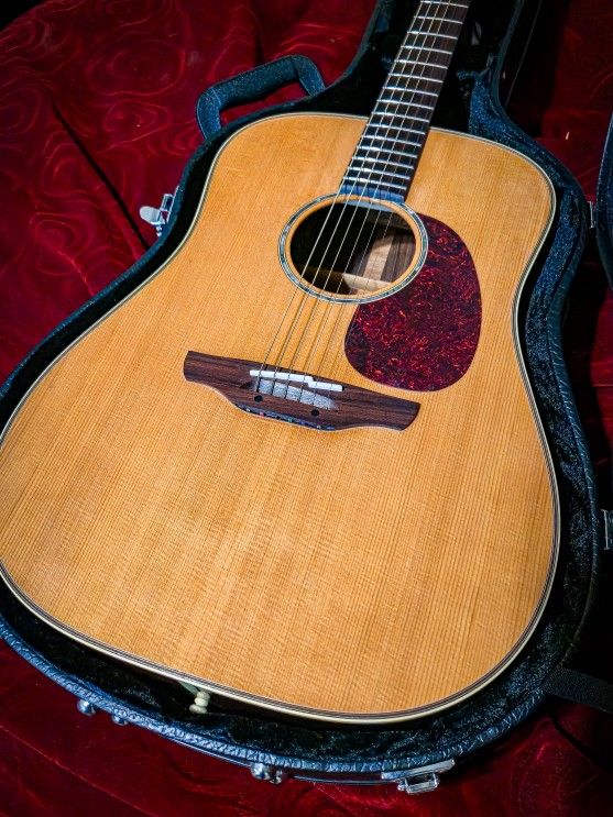 Takamine Japan An16 Acoustic Guitar With Case Rare Vintage