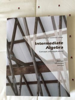 Intermediate algebra ( saddleback college Math 253 )