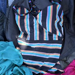 Torrid Swimsuit Size 6 Rainbow
