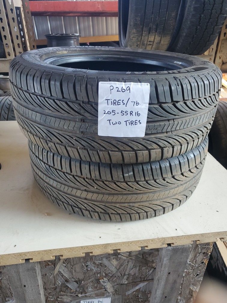 Tires 205 55R 16 (Two Tires Available)