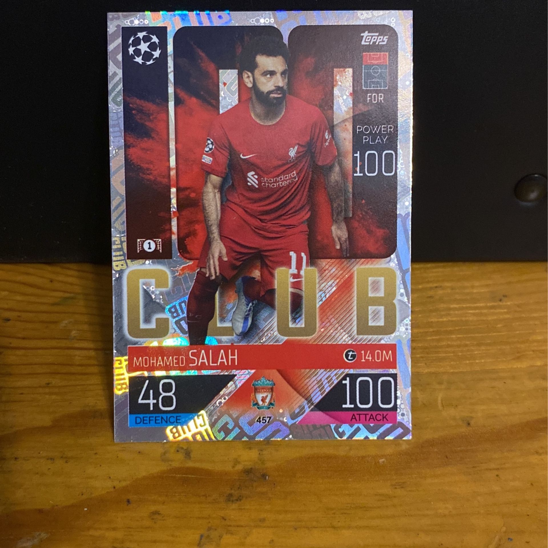 Mohamed Salah 100 Club 2022/23 Soccer Card