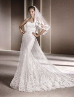 💍 La Sposa “Denia” Mermaid Wedding Dress – Elegant, Romantic, Professionally Cleaned!