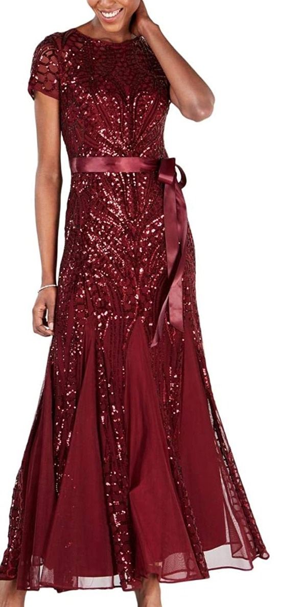 Burgandy gown Brand new! Size 10