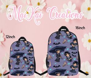 Wednesday custom backpack (READ DESCRIPTION)
