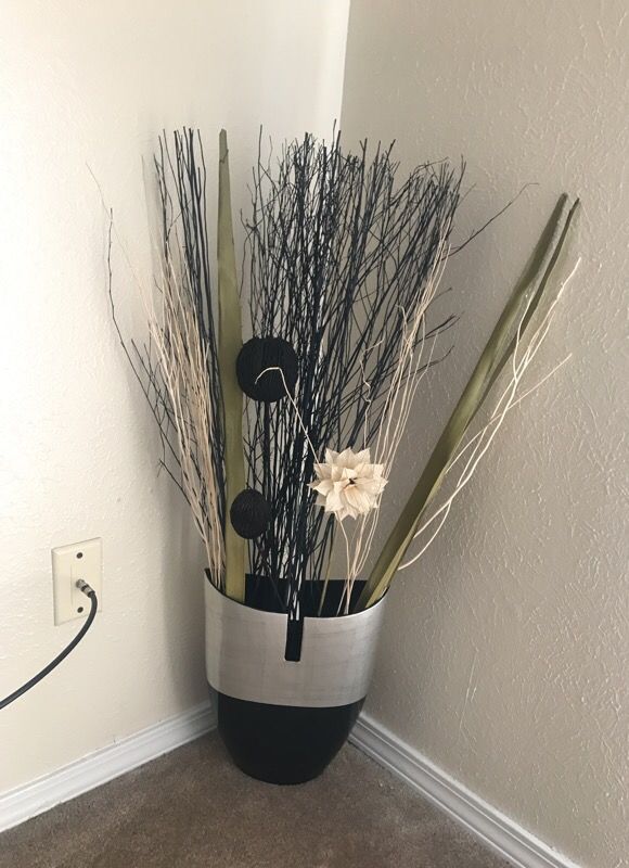 Nice modern vase with flowers