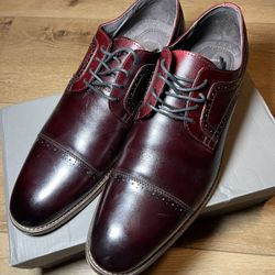Stacy Adams Dickinson Men’s Oxford Shoes – Burgundy – Size 11 US – With Box