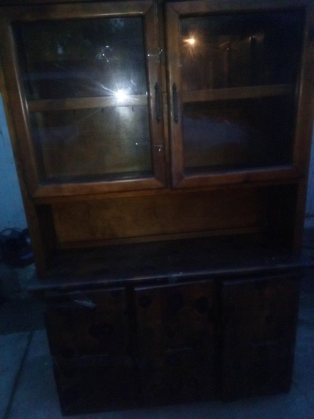 China Hutch Solid Oak