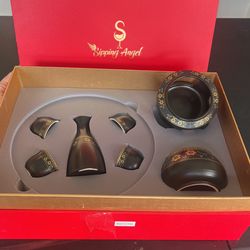 Sake Set With Warmer and Tray