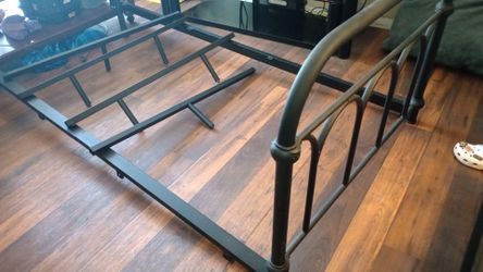 Metal bed frame individual.