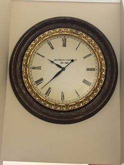 36” Madison Clock Co. Wall Clock
