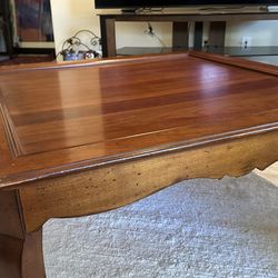 Solid wood square coffee table