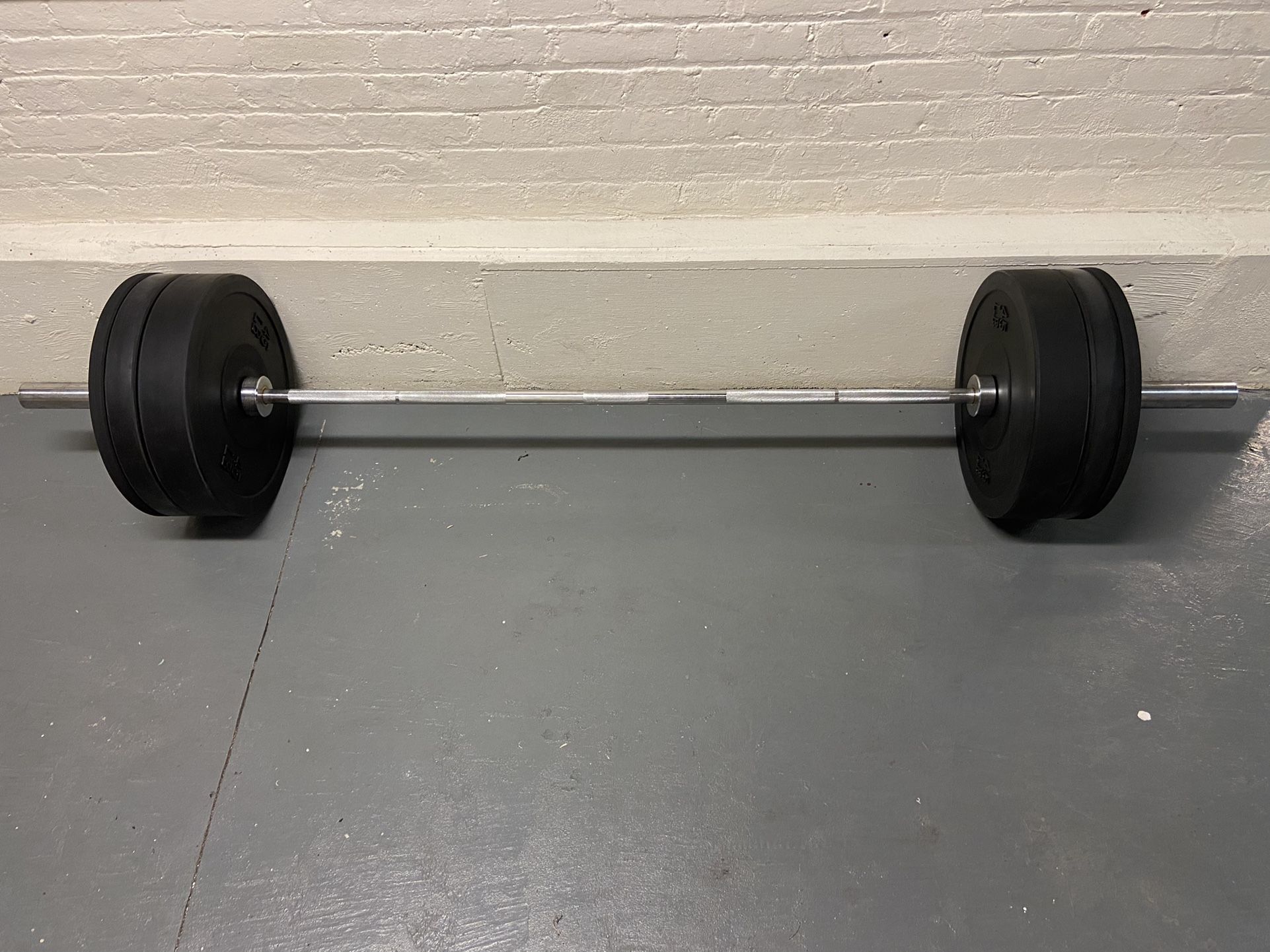 215 Lb Bumper Plate and barbell Set ($300 Less Than Dicks)